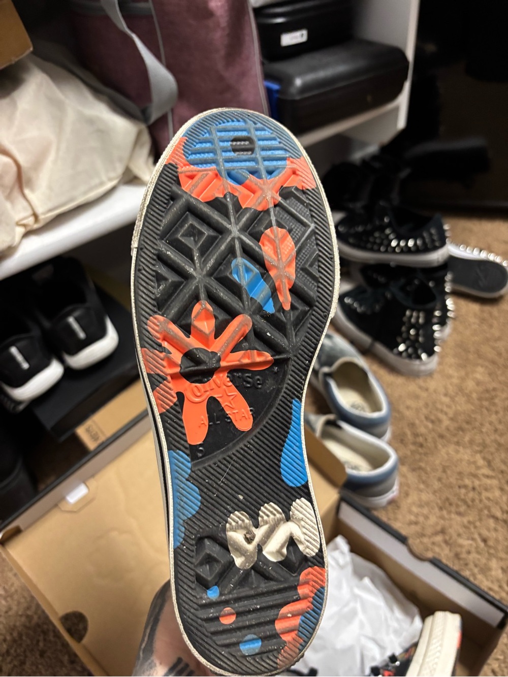Converse Black High-Top day of the dead size Women’s 7 - Picture 8 of 8